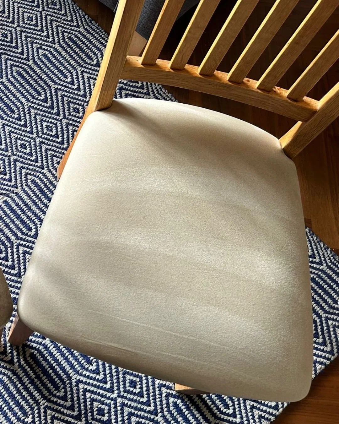Dining chair after cleaning