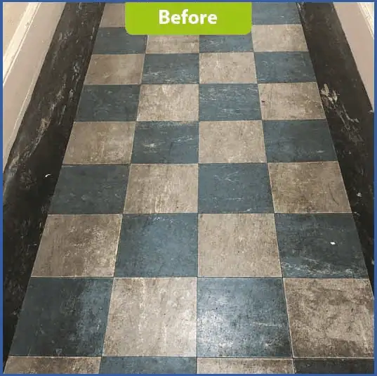 Hard floor before cleaning in Richmond On Thames West & South West London
