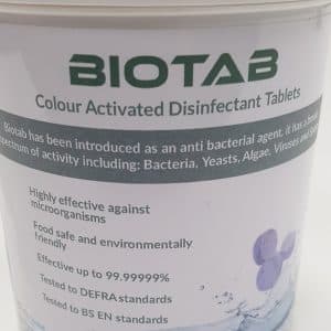 Bio Tab Colour Activated  3 gram tablets - Tub of 200 tablets