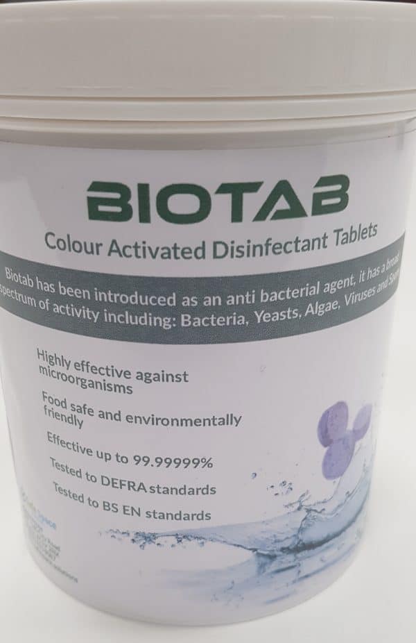 Bio Tab Colour Activated  3 gram tablets - Tub of 200 tablets